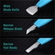thumbnail image 2 of Kit de cuchillos de pedicura para eliminar uñas encarnadas BEZOX, color azul, 2 of 8