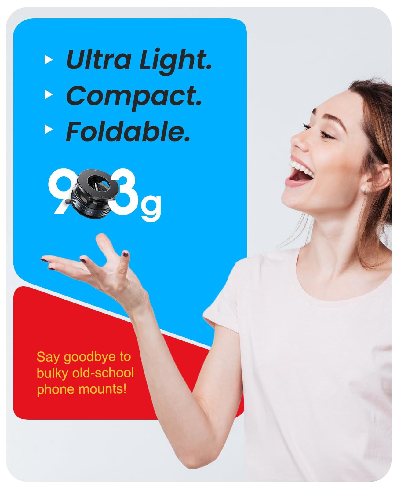 Magnetic Suction Cup Phone Mount For Magsafe  360° Adjustable Car Holder Pocket Size Foldable Cell Holders Your Iphone 17 16 15 14 13 12 Series
