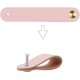 thumbnail image 4 of 6 tiradores de cuero para cajón de armario nórdico, con tornillos para armarios, alacenas y tocador, 140 x 25 mm, color rosa, 4 of 7