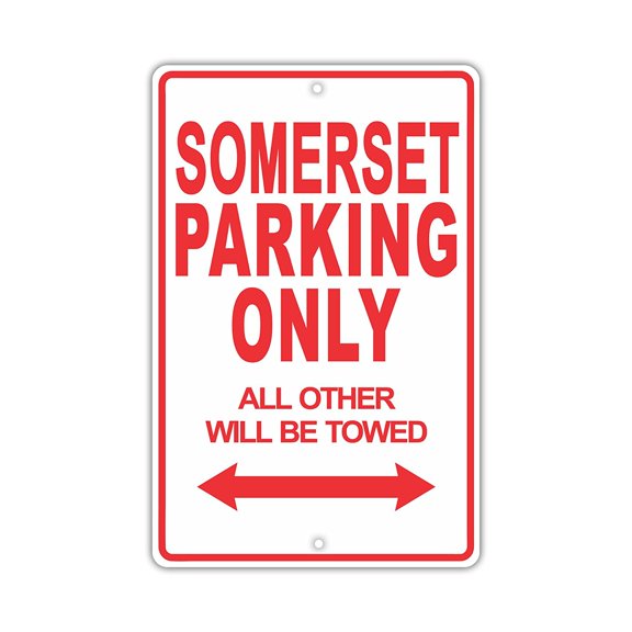 BUICK SOMERSET Parking Only All Others Will Be Towed Ridiculous Funny Novelty Garage Aluminum Sign 12"x18" Plate