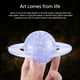 thumbnail image 3 of Empalme de cristal de planeta Saturno, adornos decorativos de empalme creativos de cristal de plástico autónomo tridimensional DIY Wmkox8yii gf7291, 3 of 4