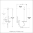 thumbnail image 2 of Que New Collection Upright Toilet Tissue Holder in Matte Black, 2 of 2