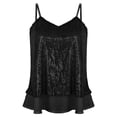 thumbnail image 6 of Womens Glitter Sequin Top for Going Out Cute Sexy Strappy Sparkly Shimmer Tank Tops Fashion Party Lace Sequin Camisole Vest Shirt, 6 of 6