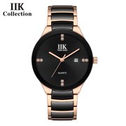 Mens watch classic waterproof quartz watch with calendar, mens wristwatch, fashionable trendy business watch