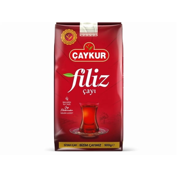 ÇAYKUR Filiz Black Tea, First Harvest Golden Tips, Loose Leaf Premium Tea, Best Flavor 500g / 17.6 Oz