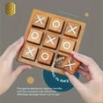 thumbnail image 4 of Classic Wooden Tic-Tac-Toe Game Set - Perfect for Family Game Night and Home Decor | Suitable for Coffee Tables, Living Rooms, and Dens, 4 of 9