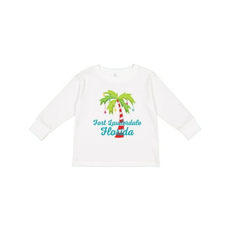 

Inktastic Fort Lauderdale Florida Christmas Vacation Gift Toddler Toddler Girl Long Sleeve T-Shirt