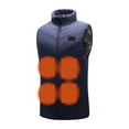 thumbnail image 5 of EGNMCR Men's Women's Lightweight Heated Vest USB Electric Heated Jacket Vest Outdoor Warm Clothing Heated forRiding Skiing Fishing Charging Via Heated Coat(Battery Pack Not Included), 5 of 6