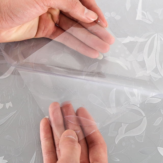 HEANUJJ 1Pcs Textured Window Film Frost Window Film White PET Decorative Electrostatic Adhesion for Study Room