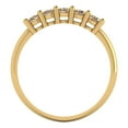thumbnail image 5 of 0.35 ctw Wedding Band for Women - 18K Yellow Gold Yellow Moissanite Stackable Eternity Ring, 5 of 6
