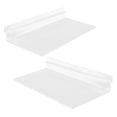 thumbnail image 3 of ORDDIART 2Ensemble Étagères Murales à Lattes Rectangulaires en Plastique Transparent pour Rangement Mural de Chaussures, 3 of 8