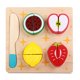 thumbnail image 1 of Woode Cut Toy Frutas Verduras Postre Niños Cocina Juguete Alimentos Pretend Play Puzzle Educativo Niños sidaley WJ4043-02B, 1 of 7