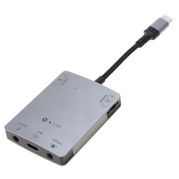 Lossless Sound Quality Type- c Adapter Sound Card Converter for Live Broadcast / Charging/ Recording