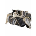 thumbnail image 2 of Black Marble Couch Cover for 2 Cushion Couch, Grey Gold Texture Vintage Farmhouse Art Washable Love Seat Sofa Covers Slipcover, Throw Sofa Covers for Pets, Furniture Protector 71"x102", 2 of 9
