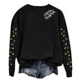 thumbnail image 5 of Sweaters for Women Round Neck Merry Christmas Printed Long Sleeved Top Sweatshirts Casual Tops Trendy Blouses Cute Work Outfits Clothes, 5 of 6