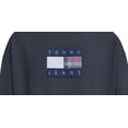 thumbnail image 2 of Tommy Hilfiger Men's Relaxed Fit Tartan Logo Crewneck Sweatshirt Blue Size X-Large, 2 of 3