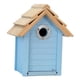 thumbnail image 5 of Casa de pájaros de madera Caja de aves al aire libre Casa de pájaros azules Nido para pájaros Nido para pájaros para pájaros para observar jardín al, 5 of 9