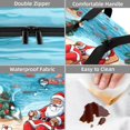 thumbnail image 4 of Santa Claus Insulated Double-Layered Lunch Bag with Two Compartments - Large Capacity Hand-Carry Meal Bags for Insulation and Refrigeration - 7.1x11.4x16.1 inches, 4 of 6