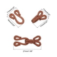 thumbnail image 2 of Sewing Hooks and Eye, 30pack Polyester Covered Hooks and Eyes Closure for Clothing(Brown, 27mm Length), 2 of 6