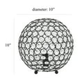 thumbnail image 4 of Elegant Designs Elipse 10 Inch Crystal Ball Sequin Table Lamp, 4 of 9
