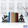thumbnail image 2 of Handmadetneonsign Snowmobile Metal Bookends, Snowmobile Name Bookend, Snowmobiling Bookshelf Home Decor 76065, 2 of 4
