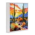 thumbnail image 2 of Stupell Industries Tropical Desert Splendor Cacti White Framed Giclee Art, 24 x 24, by John Jaster, 2 of 8
