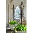 thumbnail image 3 of H Potter Obelisk Garden Trellis Metal Iron Brown 39.5"W x 69.5"Tall, 3 of 6