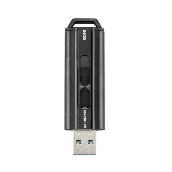 blackweb 64 GB USB 3.1 Flash Drive (Black)