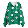 thumbnail image 7 of UngA Women's Christmas Sweatshirts Zip Up Hoodies Oversized Sweatshirts Fall School Fashion Outfits Casual Jackets 2025 Winter Clothes Christmas Hoodie for Women,XXXL, 7 of 7