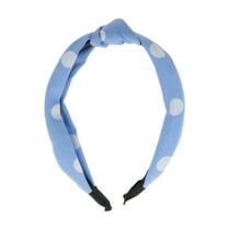 Unique Bargains 1 Pc Polkadots Headbands for Women Blue