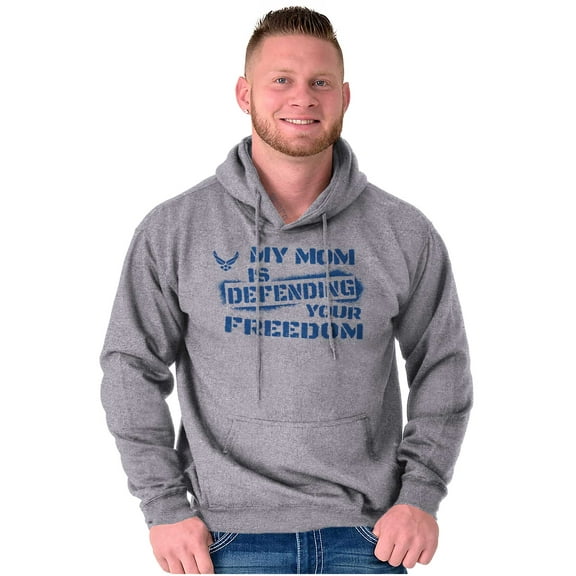 US Air Force My Mom Defending Freedom Hoodie Sweatshirt Women Men Brisco Brands S