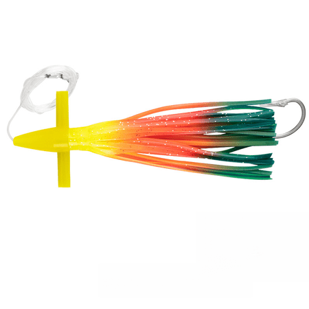 GRIMPEX Trolling Teaser Large Squid Bait 7-9inch Stainless Hook Tuna/Mackerel C7 230mm/9inch