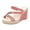 Red, variant on Rokment Womens Sparkling Rhinestones Wedge Heels Slides Sandals with Convertible Back Strap Stylish Simple Espadrilles Platform Chunky Heeled Slip on Dressy Slippers for Ladies Black Size 6