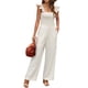 thumbnail image 2 of Mono largo formal Color puro Sin mangas Pantalones de pierna ancha Mono holgado con bolsillo, 2 of 6