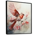 thumbnail image 2 of Designart "Birds in Flight Minimalism in Florida Sky I" Animals Floater Framed Canvas Wall Art, 2 of 7
