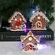 thumbnail image 4 of Casas de pueblo con escena navideña, edificios navideños iluminados con LED, 4 of 5