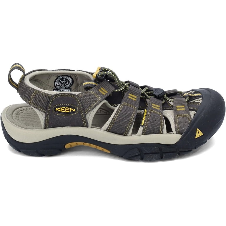 KEEN Newport H2 Closed Toe Water Sandals Raven/Aluminum Grey  display picture 1