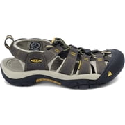 KEEN Newport H2 Closed Toe Water Sandals Raven/Aluminum Grey 7.5 M | Water Shoes | Barefoot Shoes Men | Cruise Essentials | Beach Shoes | Part Water Sandal, Part Hiker | Eco Anti-Odor