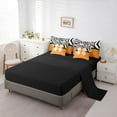 thumbnail image 5 of Castle Fairy Cartoon Orange Bow Knot Bedding Comforter Set,Polka Dots Queen Bedding Sets, 5 of 8