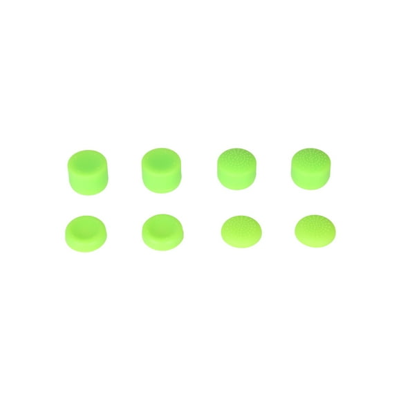 8Pcs Silicone Gamepad Joystick Thumb Stick Grip Cover Cap for PS4 for Xbox One-Green