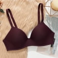 thumbnail image 2 of Bigersell Plus Size Lace Bralette with Underwire Women T-Shirt Bras Comfortable Breathable V-Neck Push-up Padded Bra Hook and Eye Bra Closure Everyday Bras Underwear Purple 38C, 2 of 3