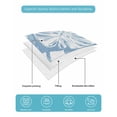 thumbnail image 5 of Quilts Twin Size Bedding Set, Light Blue Monstera Deliciosa Lightweight Quilted Comforter, Summer Botanical Tropical Soft Reversible Bedspread Coverlet with Pillow Covers for All Season, 68" x 86", 5 of 7