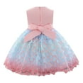 thumbnail image 4 of Cethrio Formal Plus Size Dresses Bow Cute Pink Gown Kids Dresses Size 12-18 Months, 4 of 9