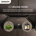 thumbnail image 5 of Sunjoy Chapman 11 x 13 ft. Outdoor Patio Cedar Framed Gazebo with Brown Double Steel Hardtop Roof for Garden, Backyard Shade, 5 of 8