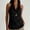 Black, variant on Women's Tank Top Draped Neck Halter Top Summer Solid Color V Neck Sleeveless Top for Women Off Shoulder Backless Summer Top Beach Tank Top Outerwear Pink XXL