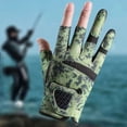 thumbnail image 1 of Breathable Non Slip Half Finger Fishing Gloves Sun Protection Outdoor Cycling, 1 of 6