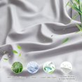 thumbnail image 2 of Simple&Opulence 100% Viscose from Bamboo Sheet Set 4Pcs, Cooling for Hot Sleepers, Soft Breathable Bed Sheets Set, 15" Deep Pockets, Luxury Hotel Silky Bedding Sheets (Light Grey,King), 2 of 5