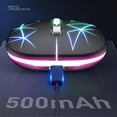 thumbnail image 3 of Gaming inalámbrico Mouse 1000/1200/1600 DPI 500mAh 2.4GHz Recargable 7 Color Light Light House Computer Tablet Silent Mice Equipment White Inevent EL005499-01B, 3 of 7