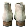 thumbnail image 3 of White Mountain Ladies 1" Heel Suede Leather Ankle Boots (Taupe, 9), 3 of 6