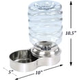 thumbnail image 4 of Fuente de agua para mascotas Etna de acero inoxidable 3L para perro y gato, 4 of 15